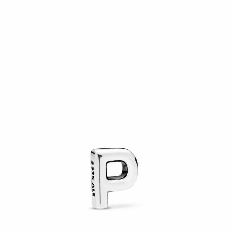 Pandora Australia Letter P Petite Locket Charm - Sterling Silver | KUIZMV276